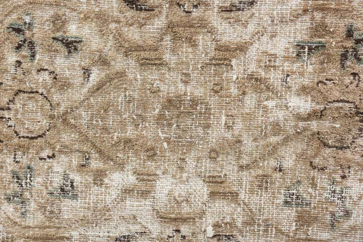 9' 5 x 12' 7 Hand Knotted Ultra Vintage Persian Wool Rug