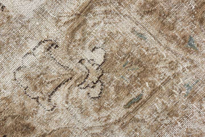 9' 5 x 12' 7 Hand Knotted Ultra Vintage Persian Wool Rug