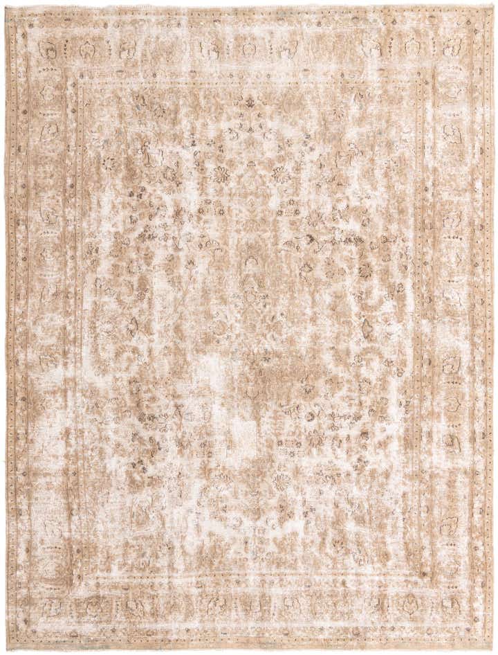 9' 5 x 12' 7 Hand Knotted Ultra Vintage Persian Wool Rug