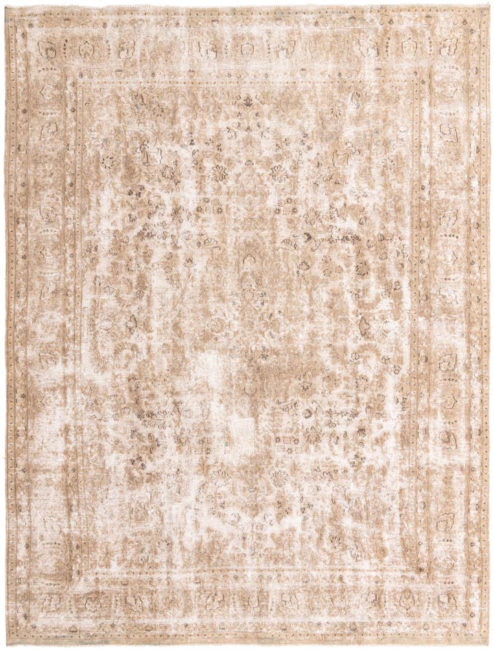 Detail image of 9' 5 x 12' 7 Hand Knotted Ultra Vintage Persian Wool Rug