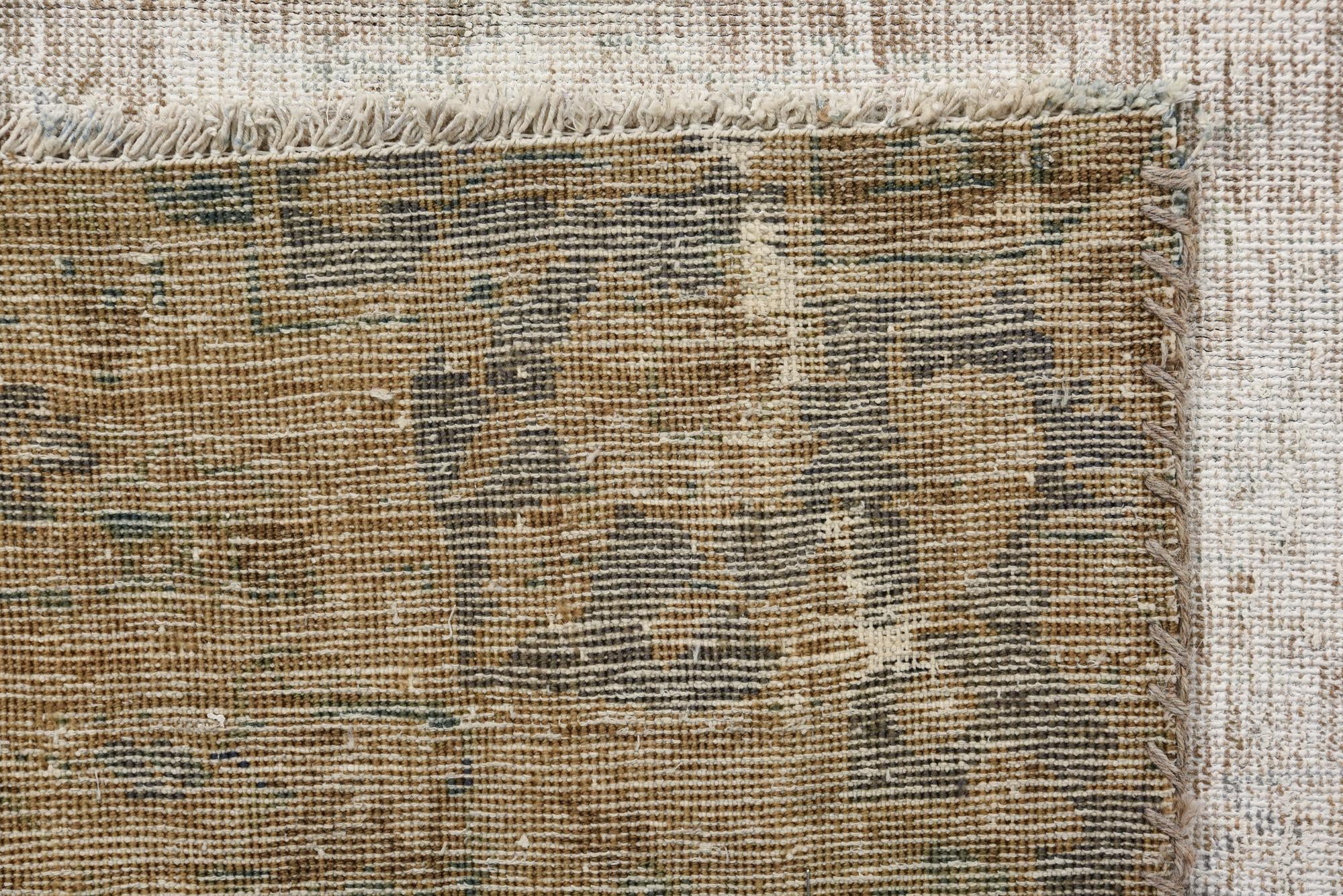 6' 4 x 11' 1 Hand Knotted Ultra Vintage Persian Wool Rug