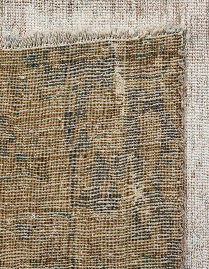 Detail image of 6' 4 x 11' 1  Hand Knotted Ultra Vintage Persian Wool Rug