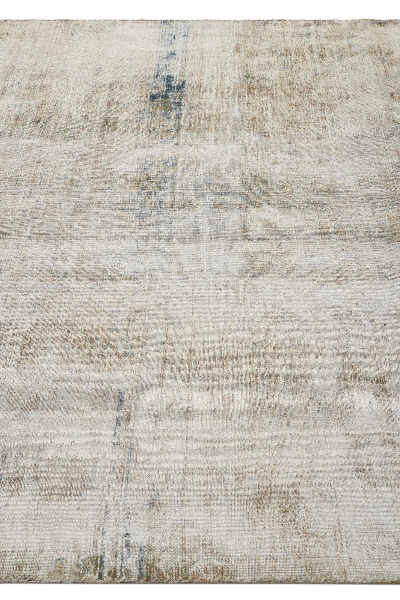 6' 4 x 11' 1 Hand Knotted Ultra Vintage Persian Wool Rug