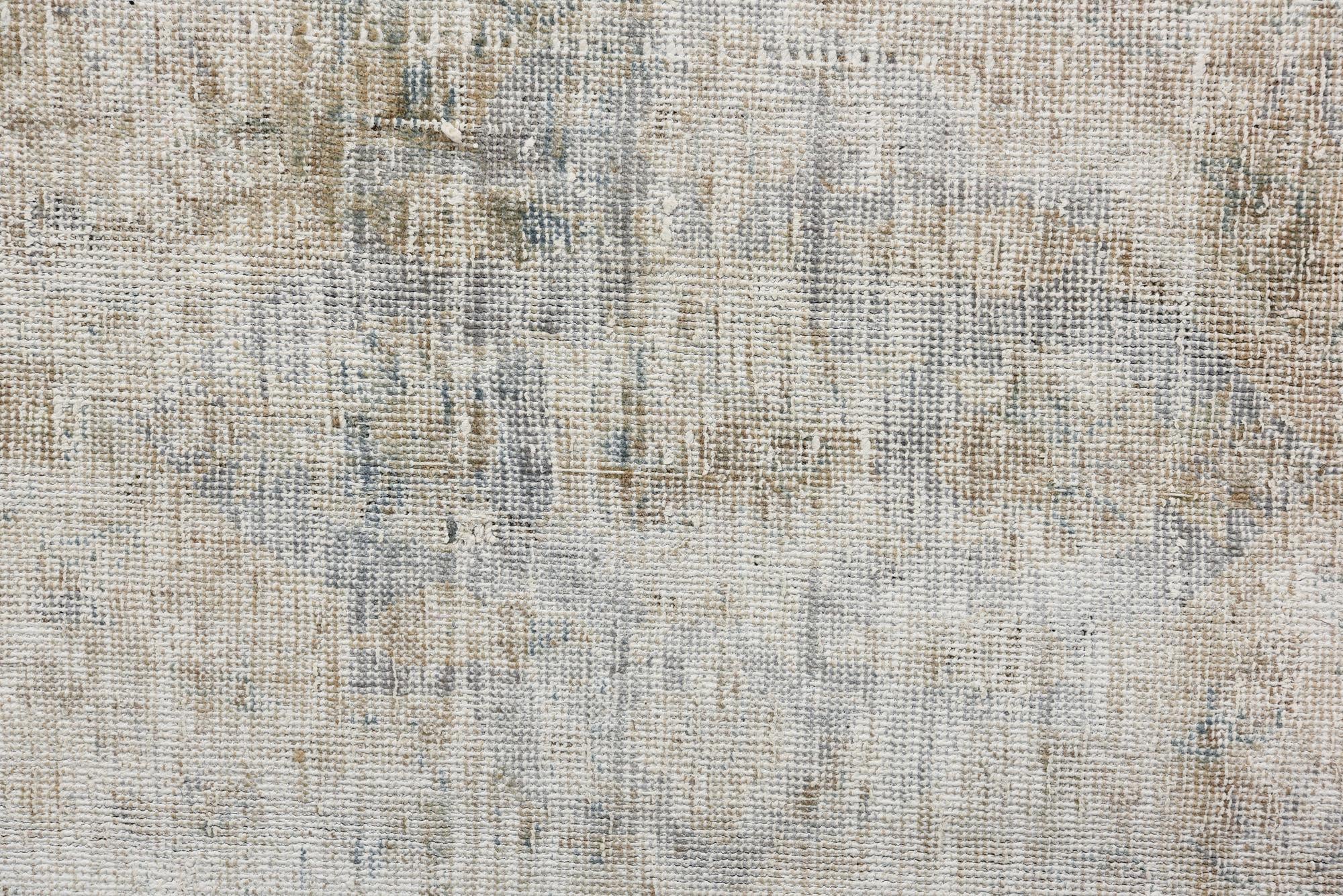 6' 4 x 11' 1 Hand Knotted Ultra Vintage Persian Wool Rug