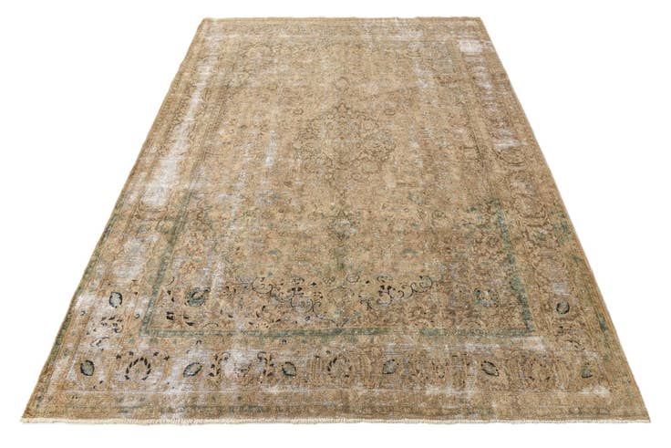 Detail image of 9' 6 x 13' 4 Hand Knotted Ultra Vintage Persian Wool Rug