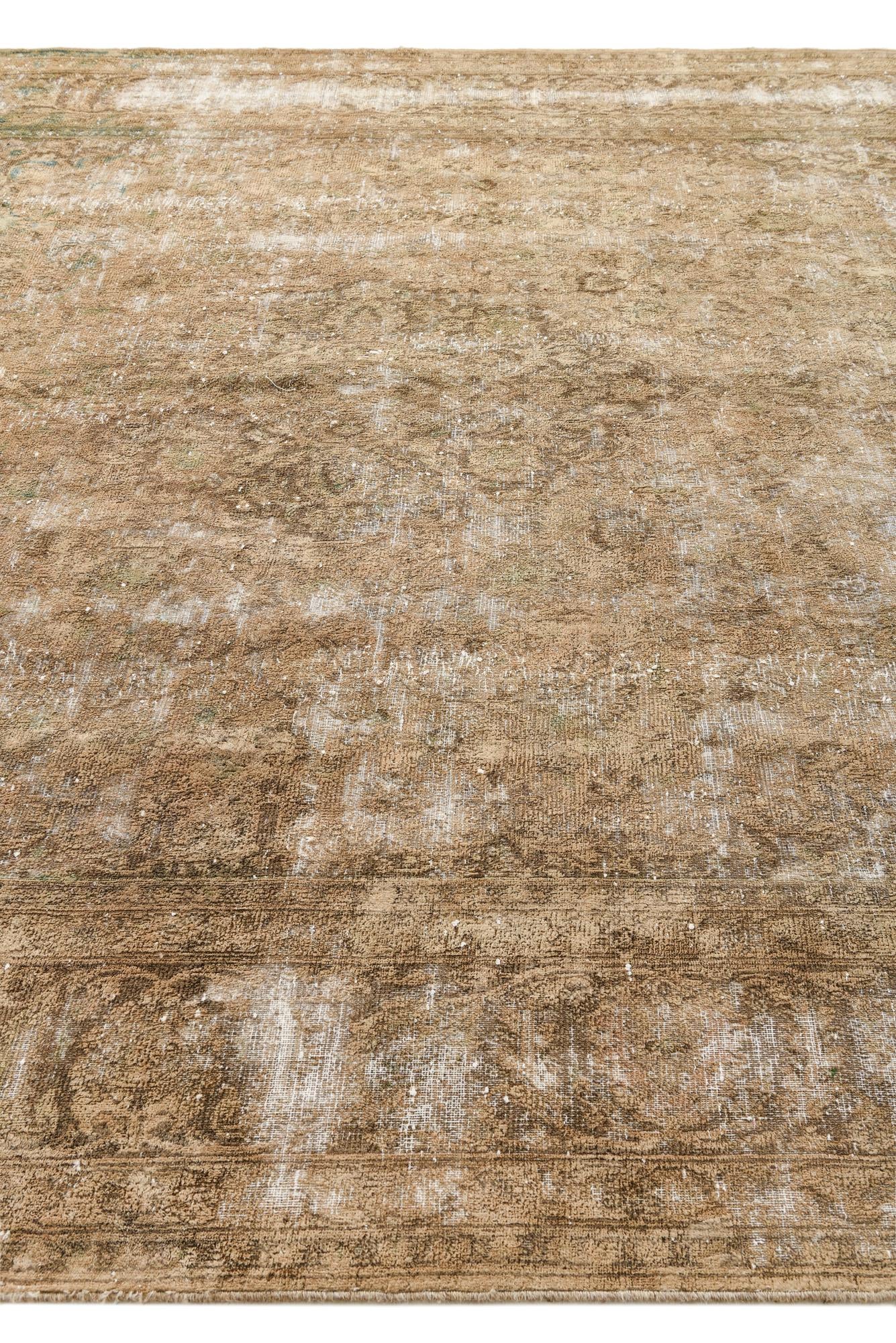 9' 6 x 13' 4 Hand Knotted Ultra Vintage Persian Wool Rug