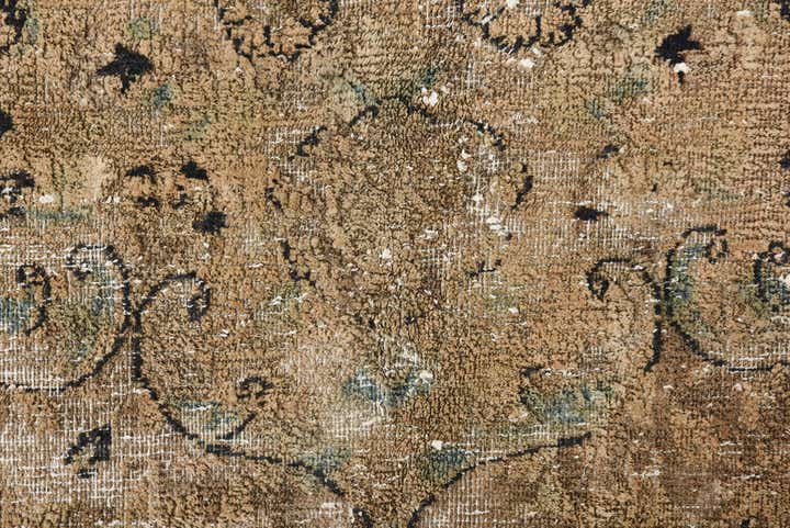 9' 6 x 13' 4 Hand Knotted Ultra Vintage Persian Wool Rug