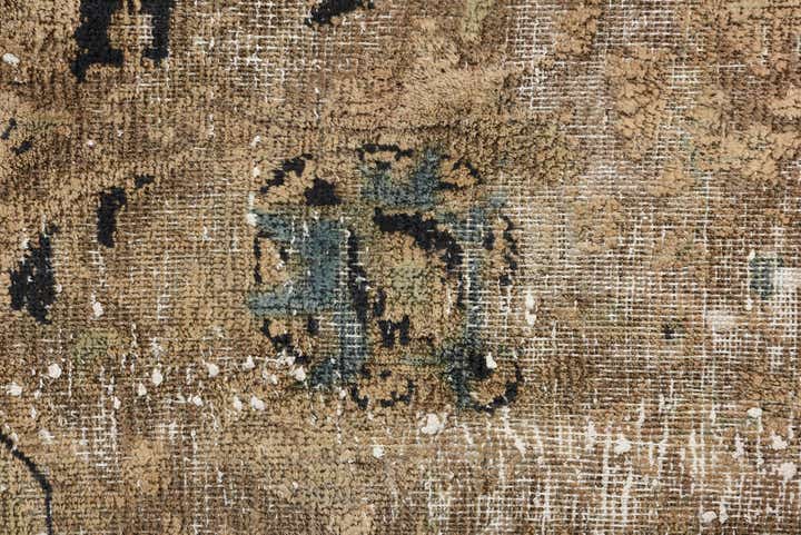 9' 6 x 13' 4 Hand Knotted Ultra Vintage Persian Wool Rug