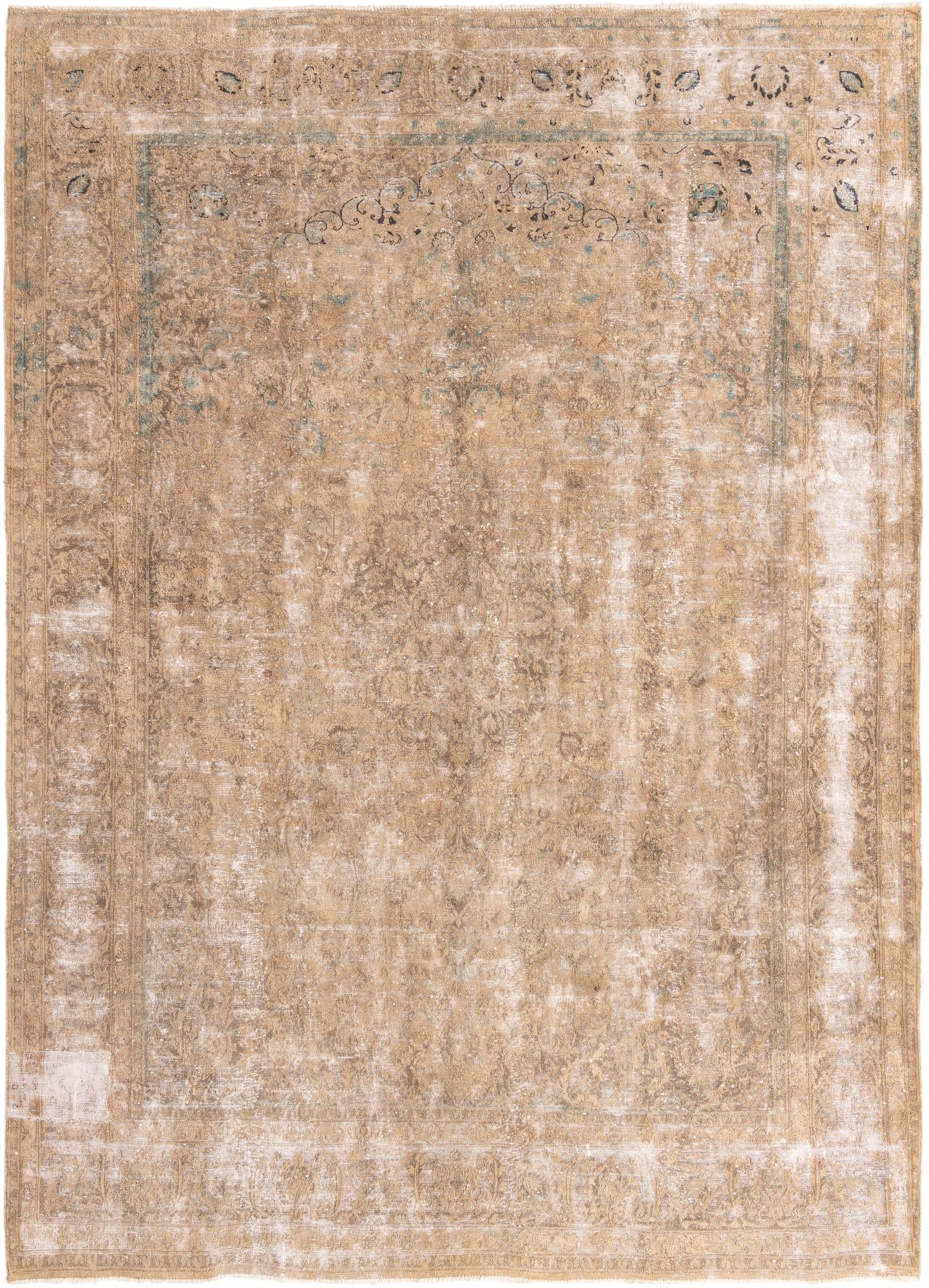 9' 6 x 13' 4 Hand Knotted Ultra Vintage Persian Wool Rug