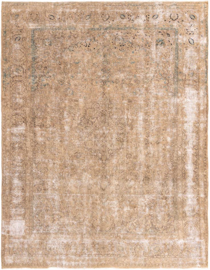Detail image of 9' 6 x 13' 4 Hand Knotted Ultra Vintage Persian Wool Rug