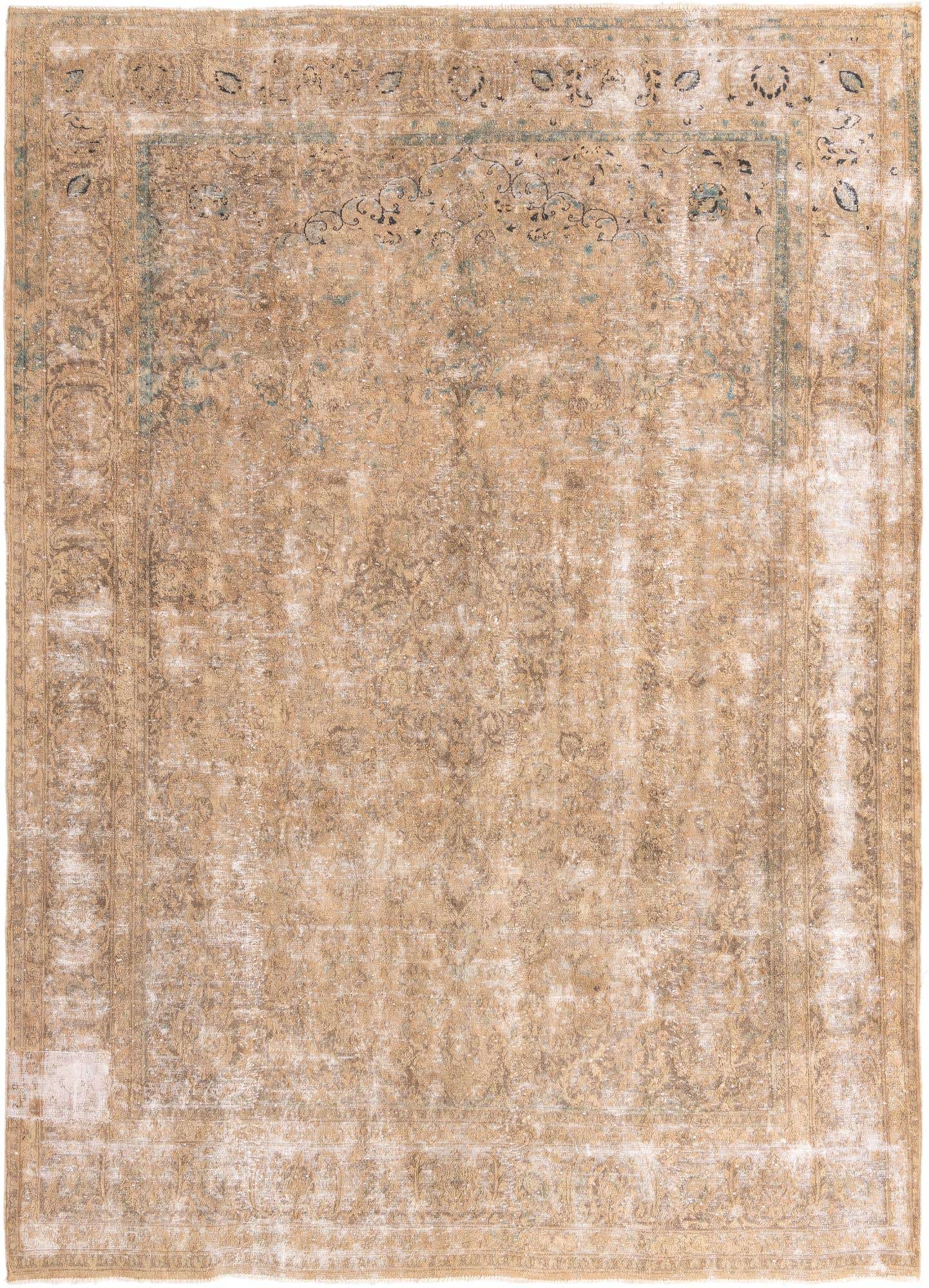 9' 6 x 13' 4 Hand Knotted Ultra Vintage Persian Wool Rug