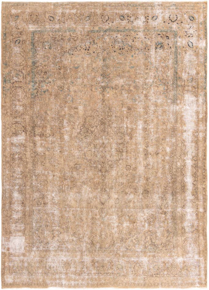 Detail image of 9' 6 x 13' 4 Hand Knotted Ultra Vintage Persian Wool Rug
