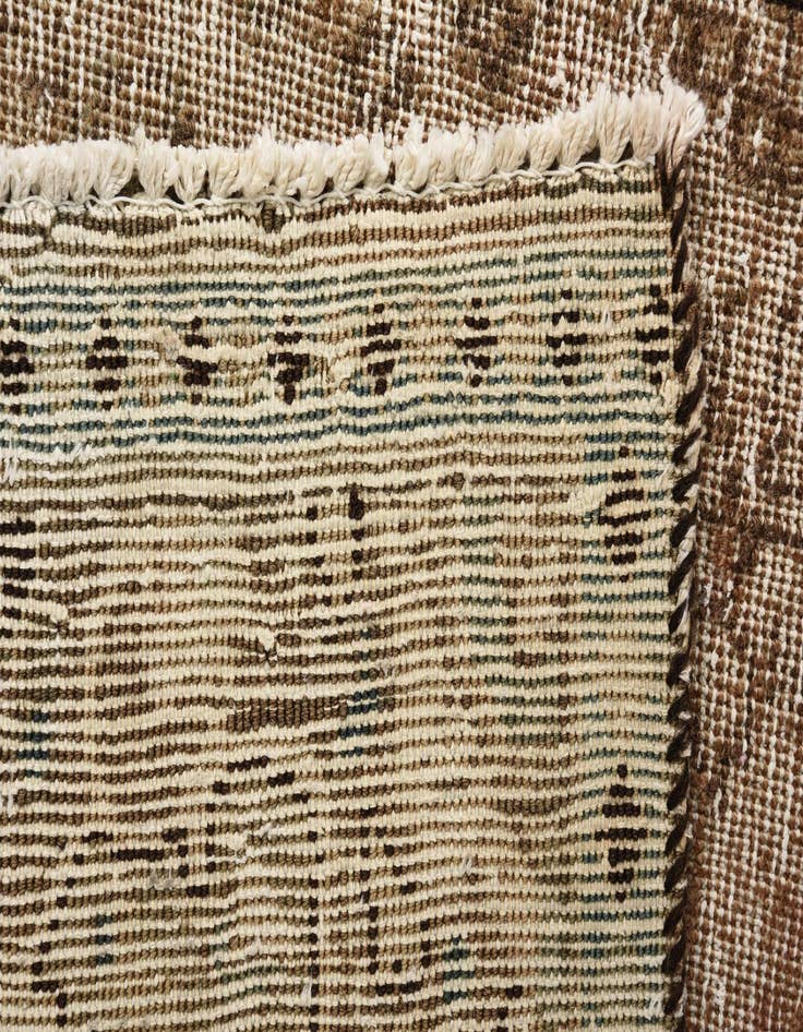 Detail image of 6' 9 x 9' 7  Hand Knotted Ultra Vintage Persian Wool Rug