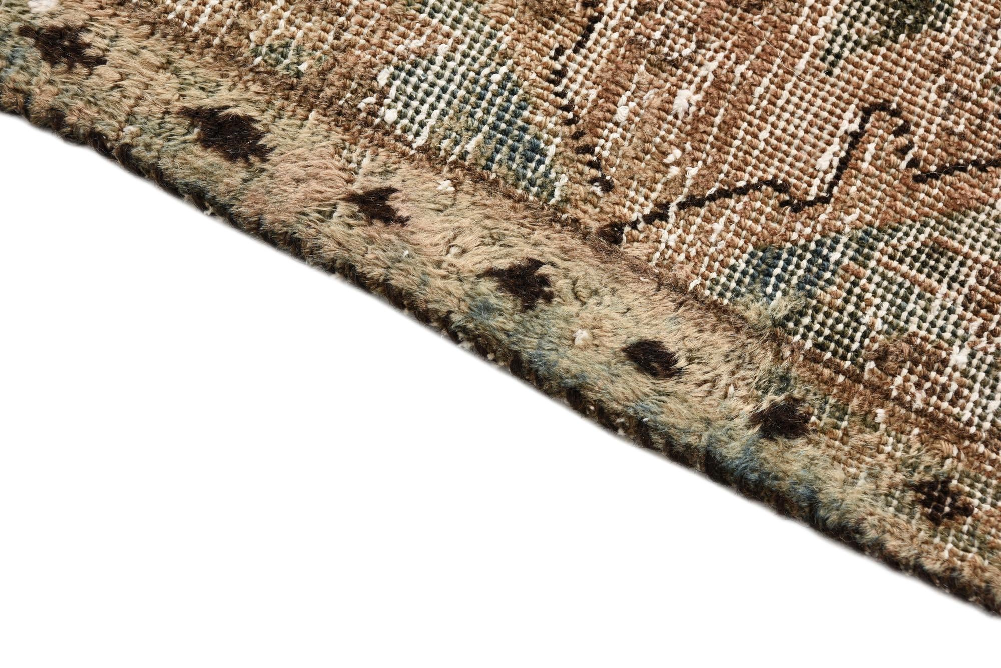 6' 9 x 9' 7 Hand Knotted Ultra Vintage Persian Wool Rug