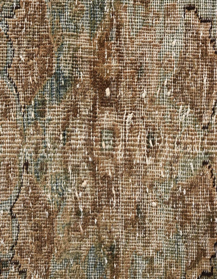 Detail image of 6' 9 x 9' 7  Hand Knotted Ultra Vintage Persian Wool Rug