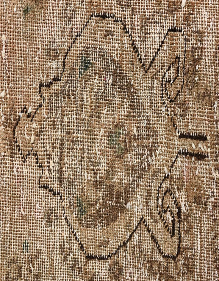 Detail image of 6' 9 x 9' 7  Hand Knotted Ultra Vintage Persian Wool Rug