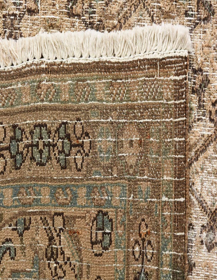 Detail image of 6' 7 x 9' 7  Hand Knotted Ultra Vintage Persian Wool Rug
