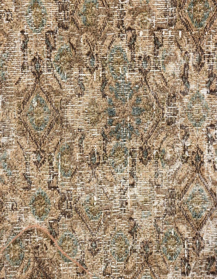 Detail image of 6' 7 x 9' 7  Hand Knotted Ultra Vintage Persian Wool Rug