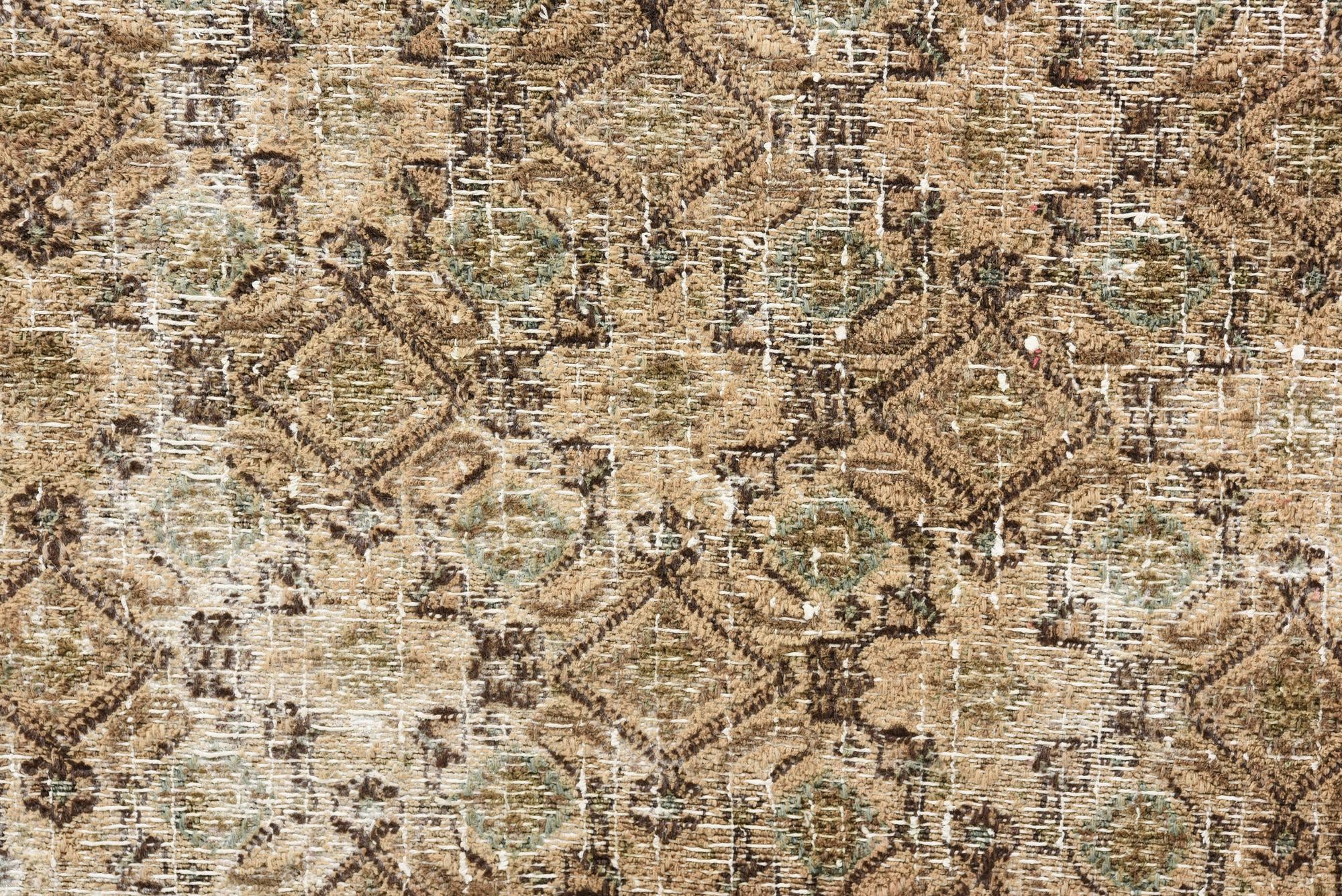 6' 7 x 9' 7 Hand Knotted Ultra Vintage Persian Wool Rug