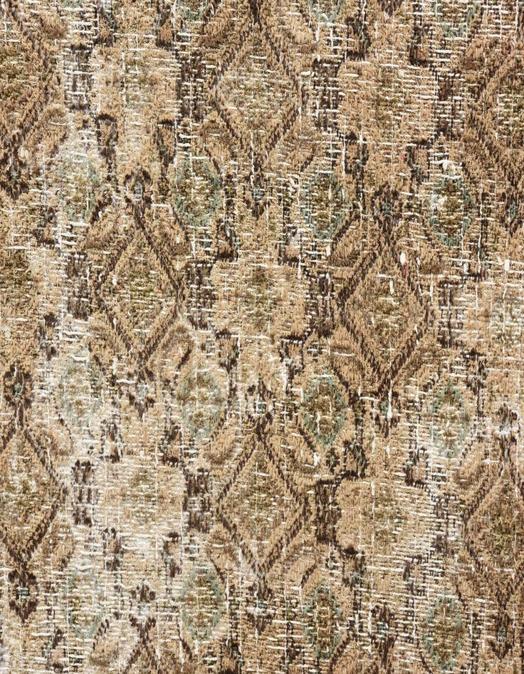 Detail image of 6' 7 x 9' 7  Hand Knotted Ultra Vintage Persian Wool Rug