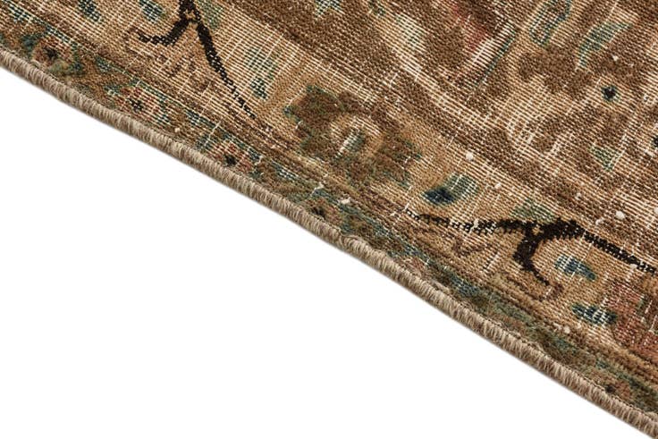 Detail image of 9' 7 x 12' 3 Hand Knotted Ultra Vintage Persian Wool Rug
