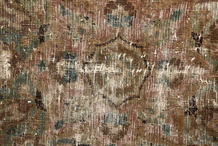 9' 7 x 12' 3 Hand Knotted Ultra Vintage Persian Wool Rug