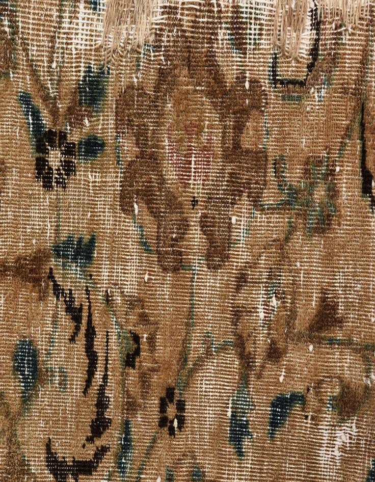 Detail image of 9' 7 x 12' 3  Hand Knotted Ultra Vintage Persian Wool Rug