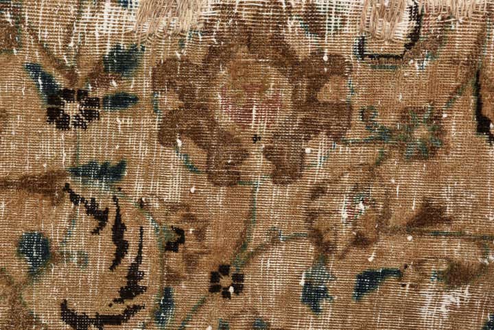 9' 7 x 12' 3 Hand Knotted Ultra Vintage Persian Wool Rug