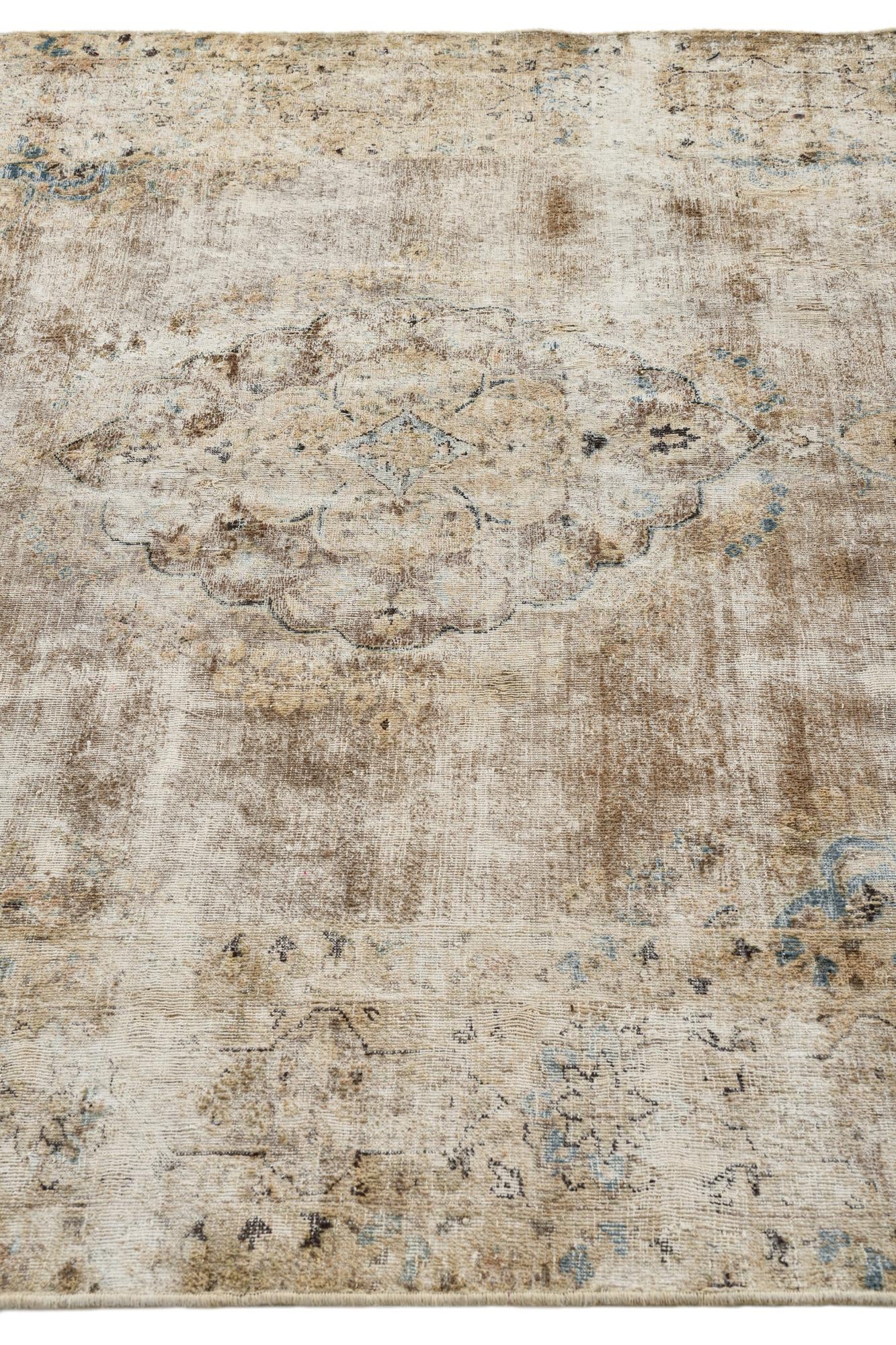5' 9 x 8' 2 Hand Knotted Ultra Vintage Persian Wool Rug