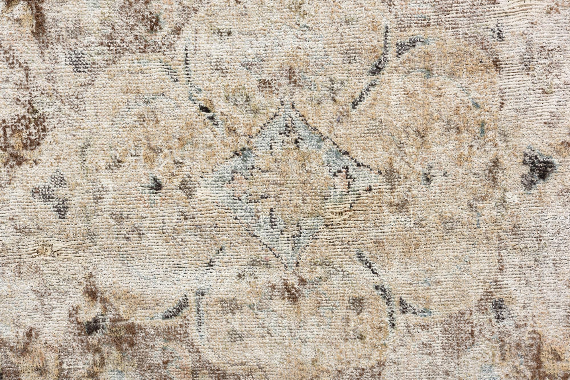 5' 9 x 8' 2 Hand Knotted Ultra Vintage Persian Wool Rug