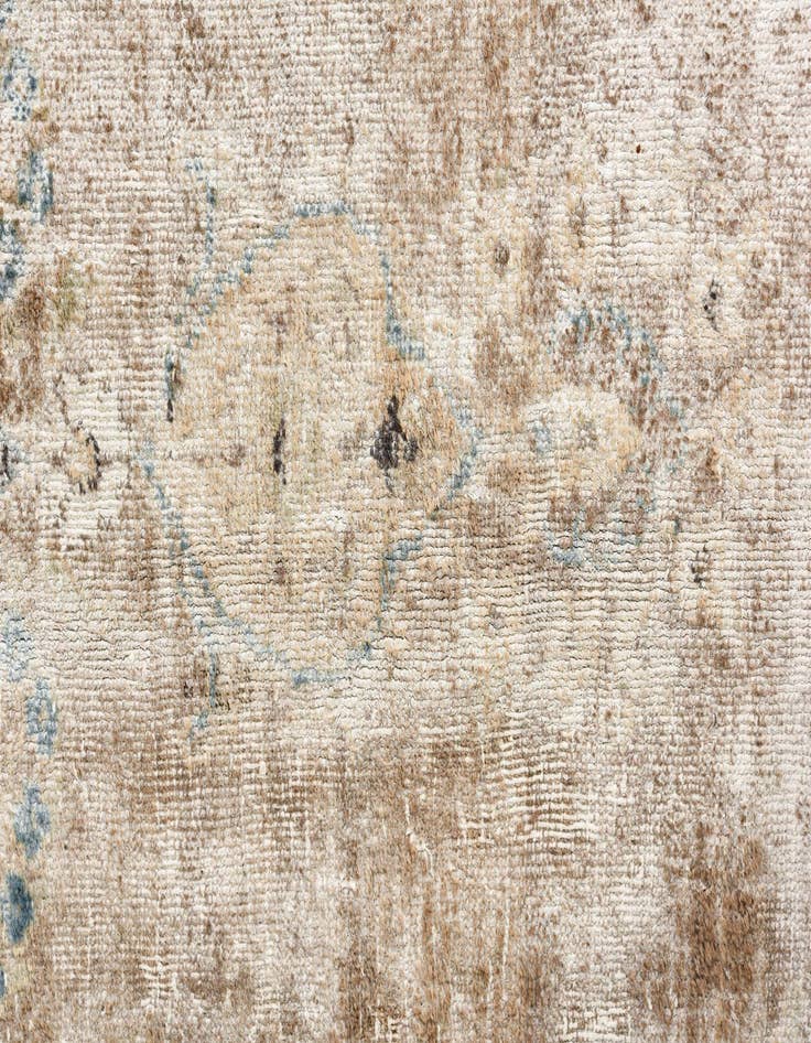 Detail image of 5' 9 x 8' 2  Hand Knotted Ultra Vintage Persian Wool Rug