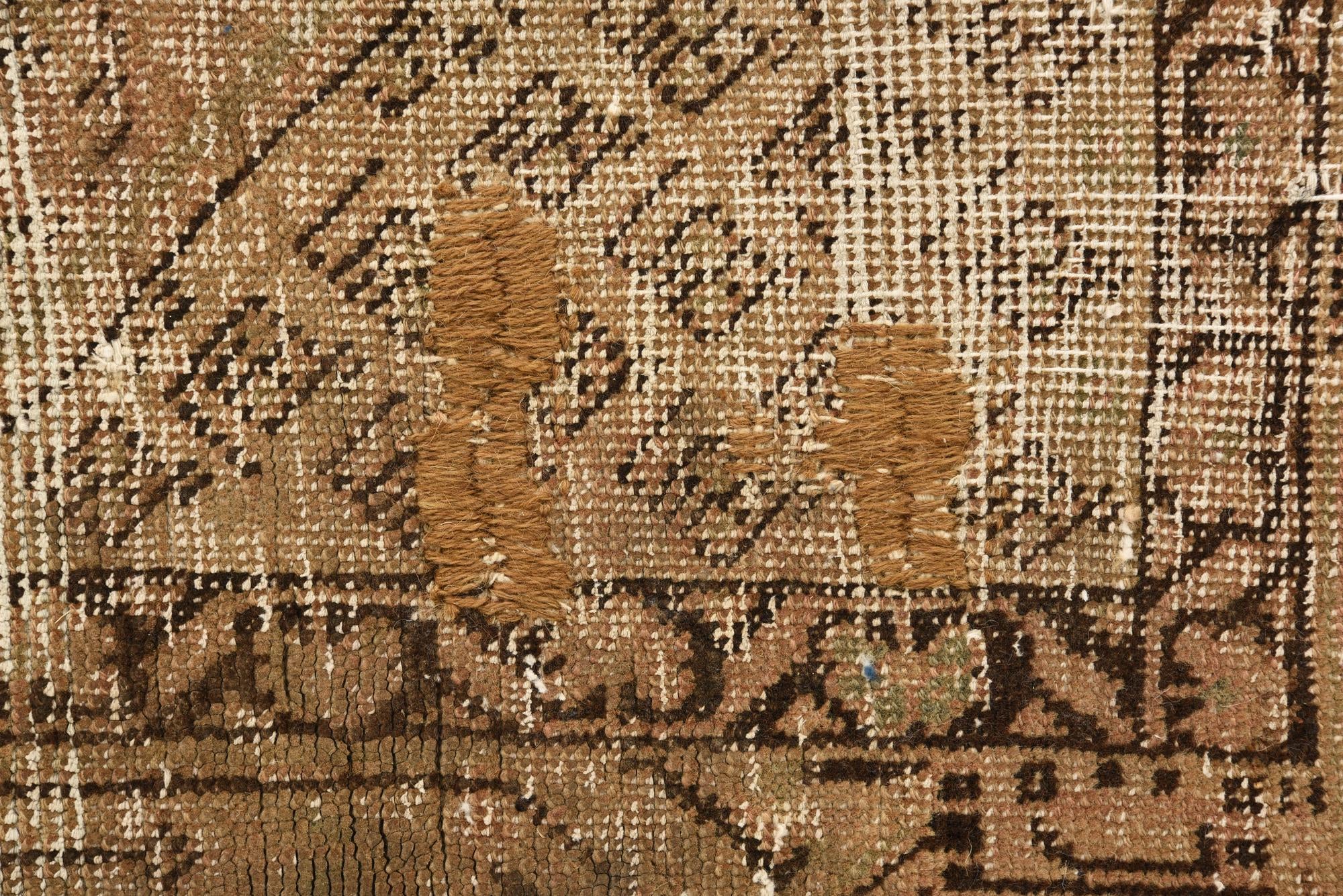 4' 2 x 6' 4 Hand Knotted Ultra Vintage Persian Wool Rug