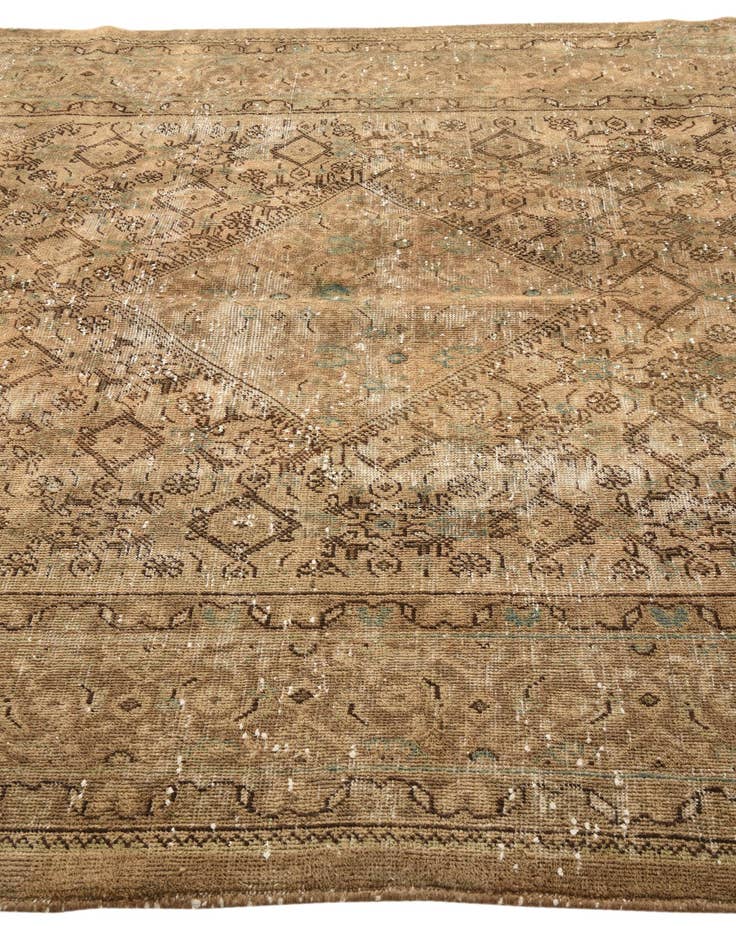 Detail image of 7' 3 x 10' 9  Hand Knotted Ultra Vintage Persian Wool Rug