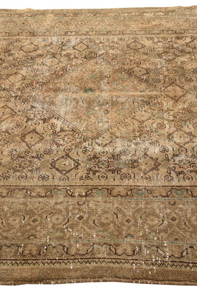 7' 3 x 10' 9 Hand Knotted Ultra Vintage Persian Wool Rug