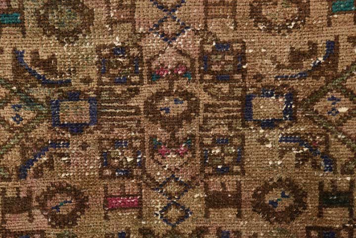 3' 8 x 7' 1 Hand Knotted Ultra Vintage Persian Wool Rug