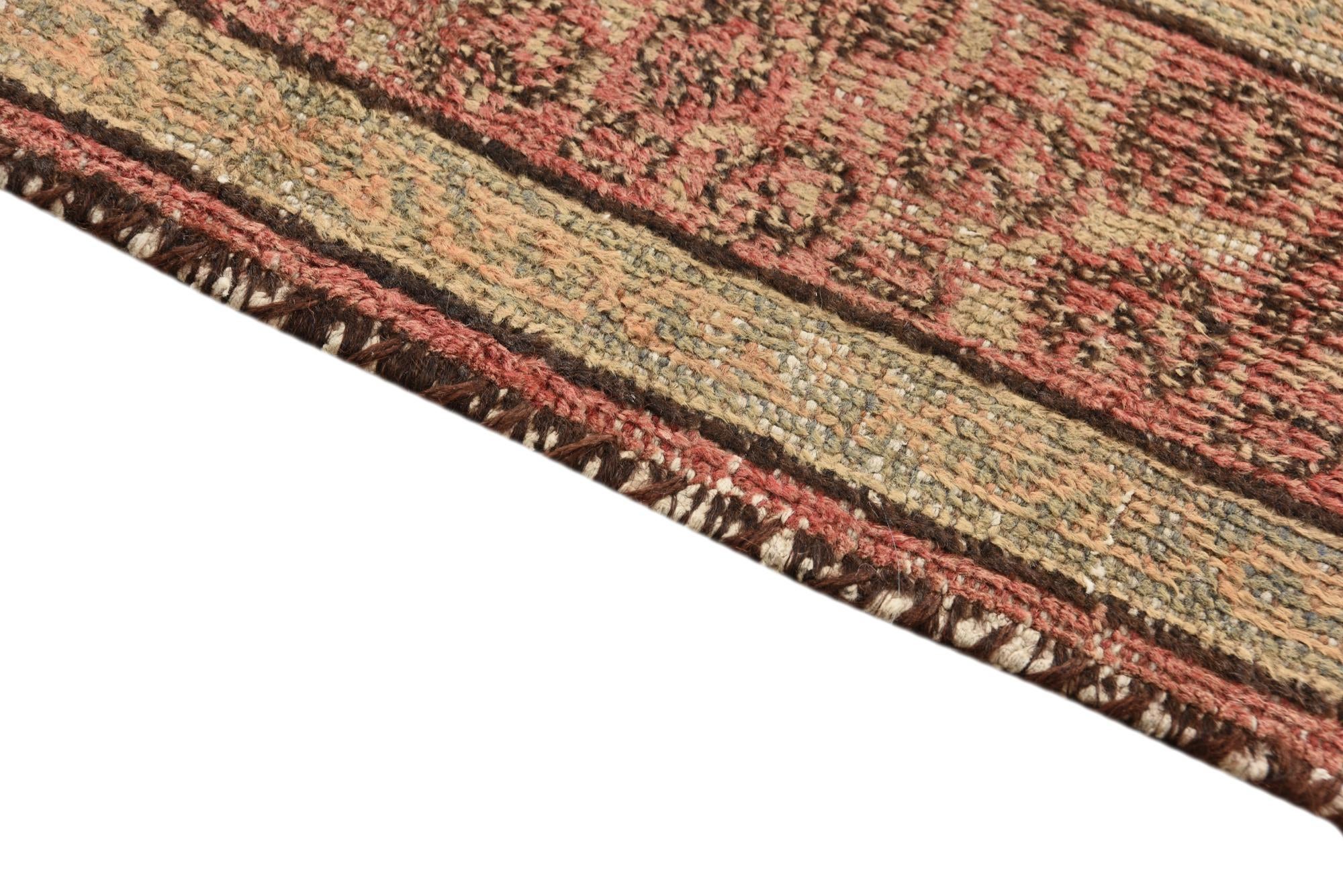3' 10 x 6' 5 Hand Knotted Ultra Vintage Persian Wool Rug