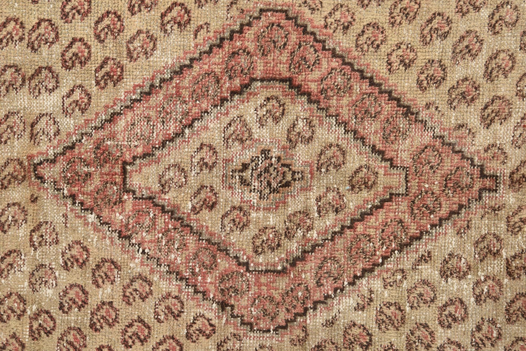 3' 10 x 6' 5 Hand Knotted Ultra Vintage Persian Wool Rug