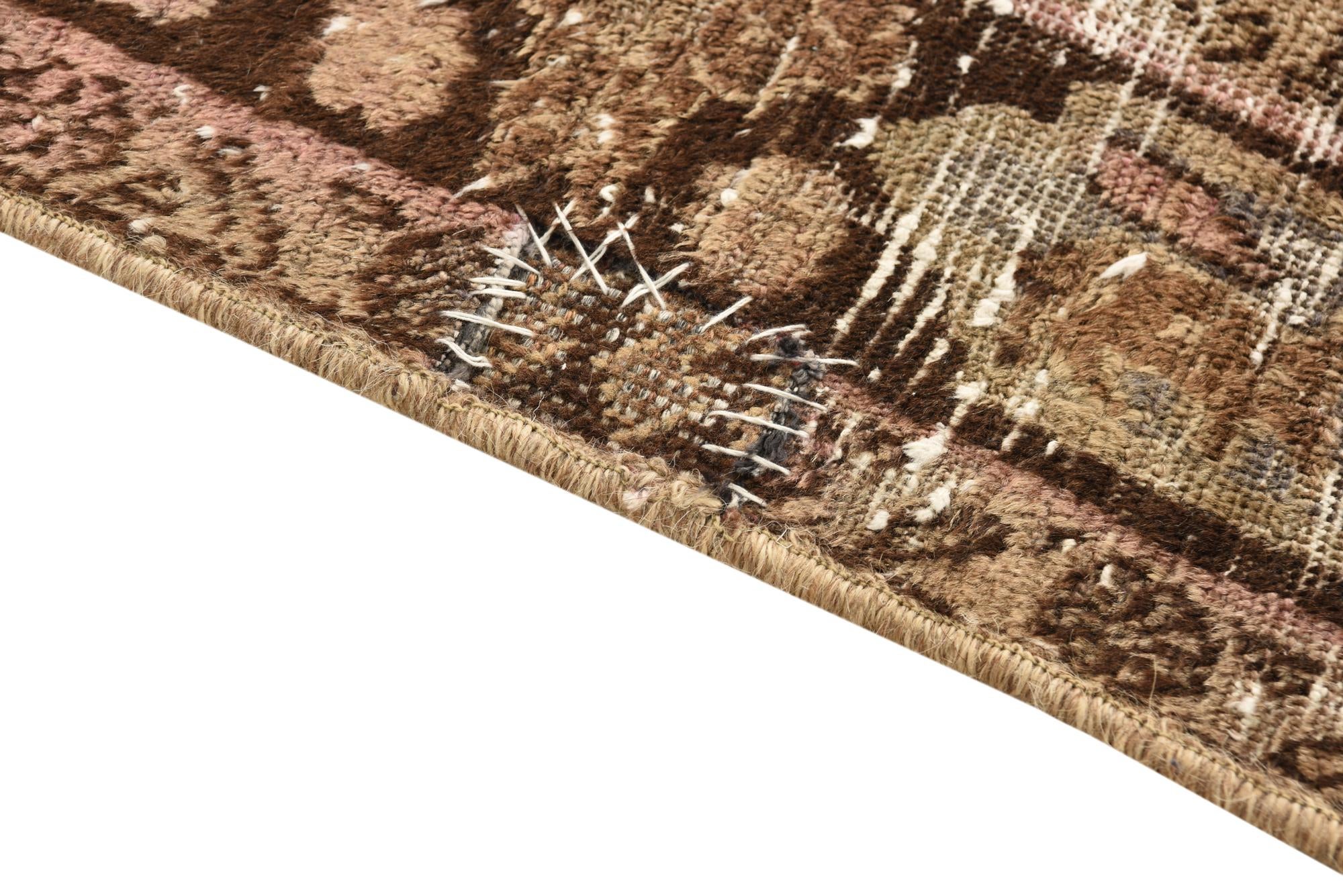 4' 2 x 6' 7 Hand Knotted Ultra Vintage Persian Wool Rug