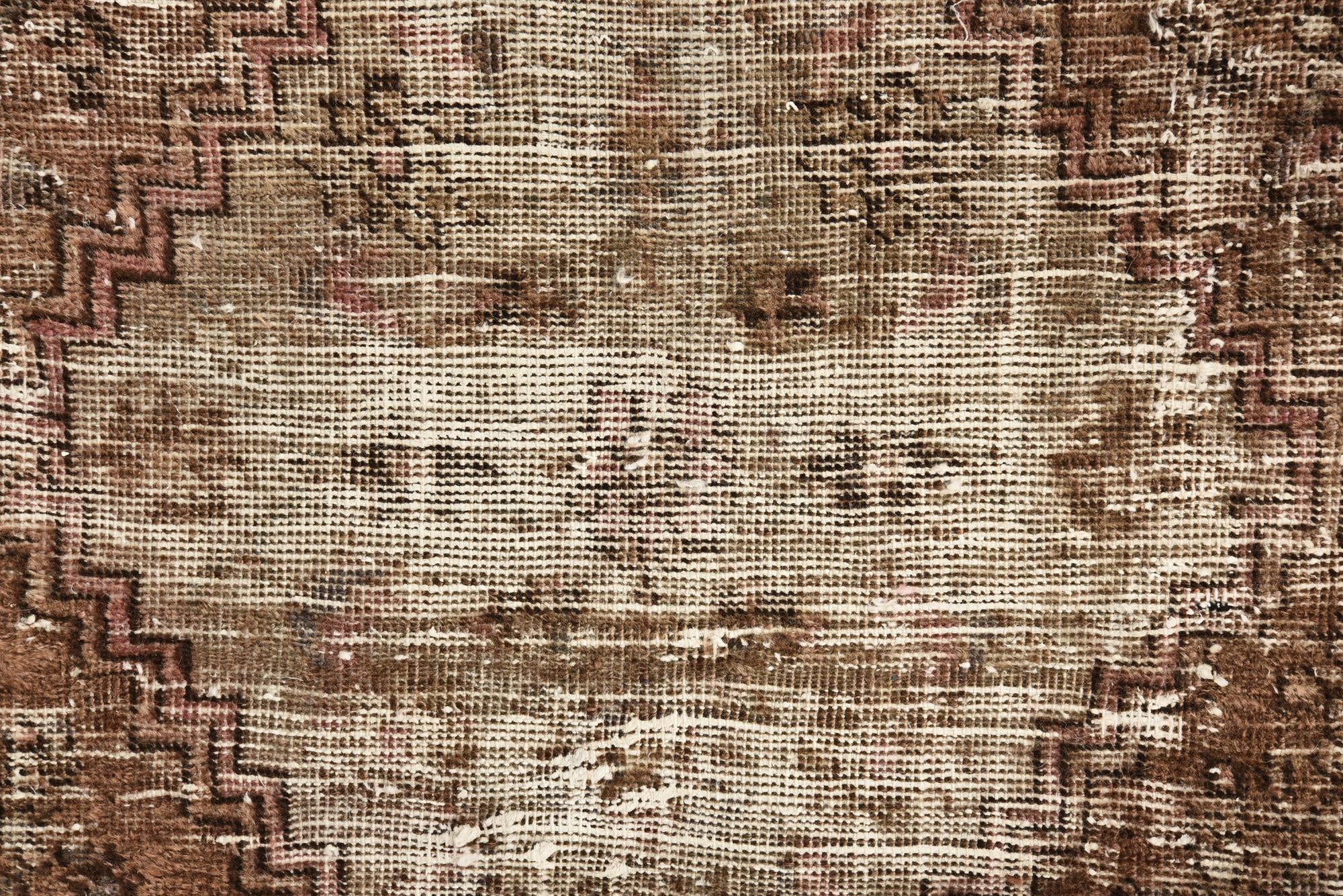 4' 2 x 6' 7 Hand Knotted Ultra Vintage Persian Wool Rug