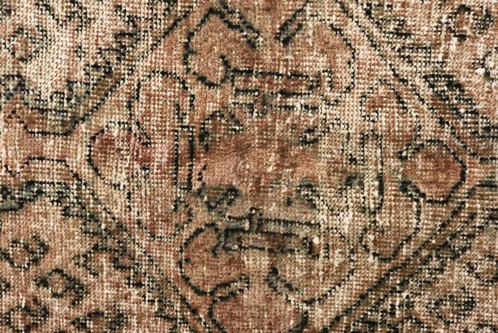 4' 4 x 6' 2 Hand Knotted Ultra Vintage Persian Wool Rug