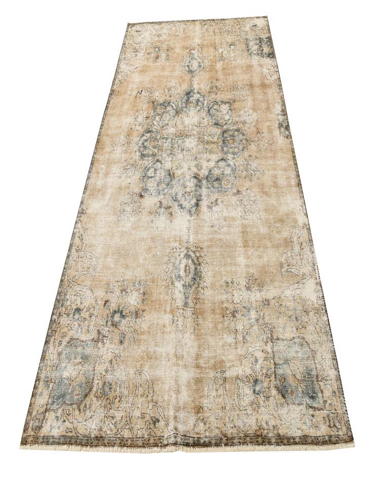 Detail image of 5' 9 x 9' 7  Hand Knotted Ultra Vintage Persian Wool Rug