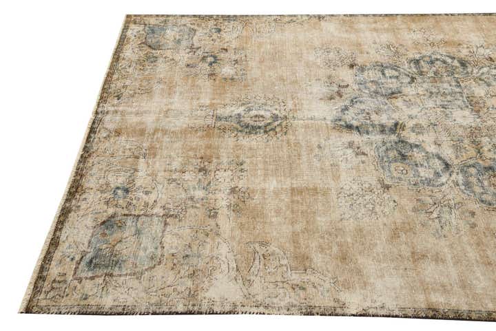 5' 9 x 9' 7 Hand Knotted Ultra Vintage Persian Wool Rug