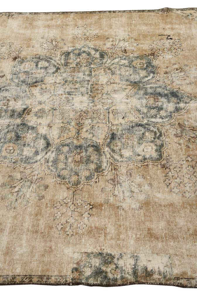5' 9 x 9' 7 Hand Knotted Ultra Vintage Persian Wool Rug