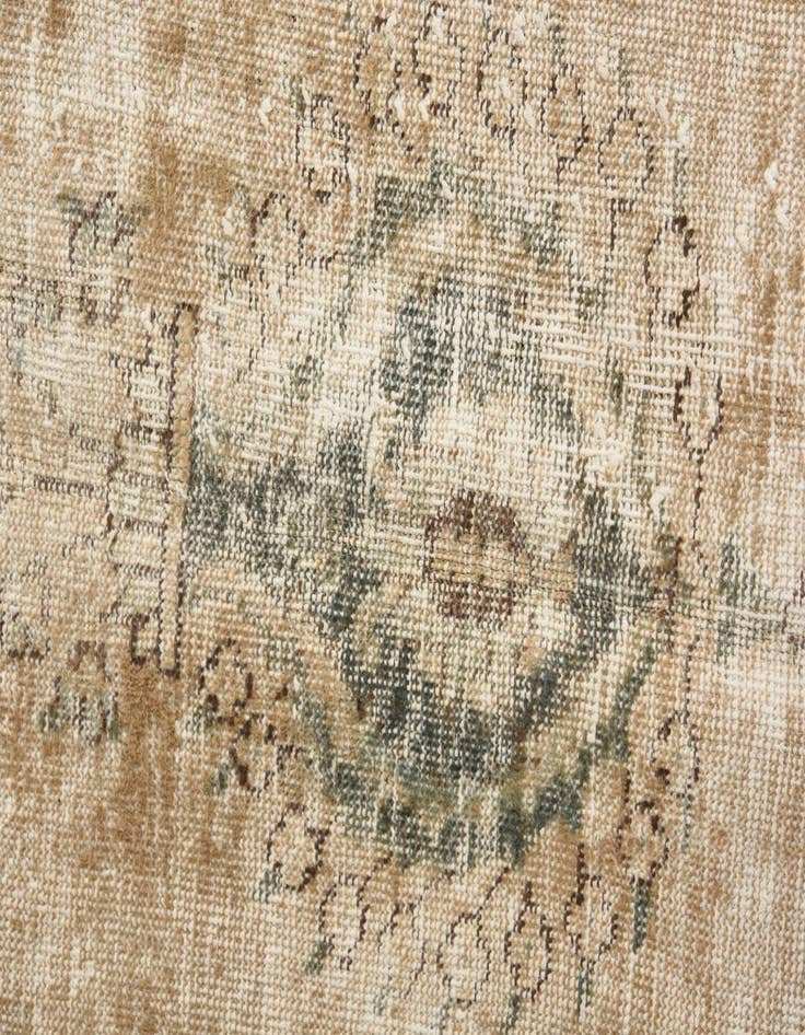 Detail image of 5' 9 x 9' 7  Hand Knotted Ultra Vintage Persian Wool Rug