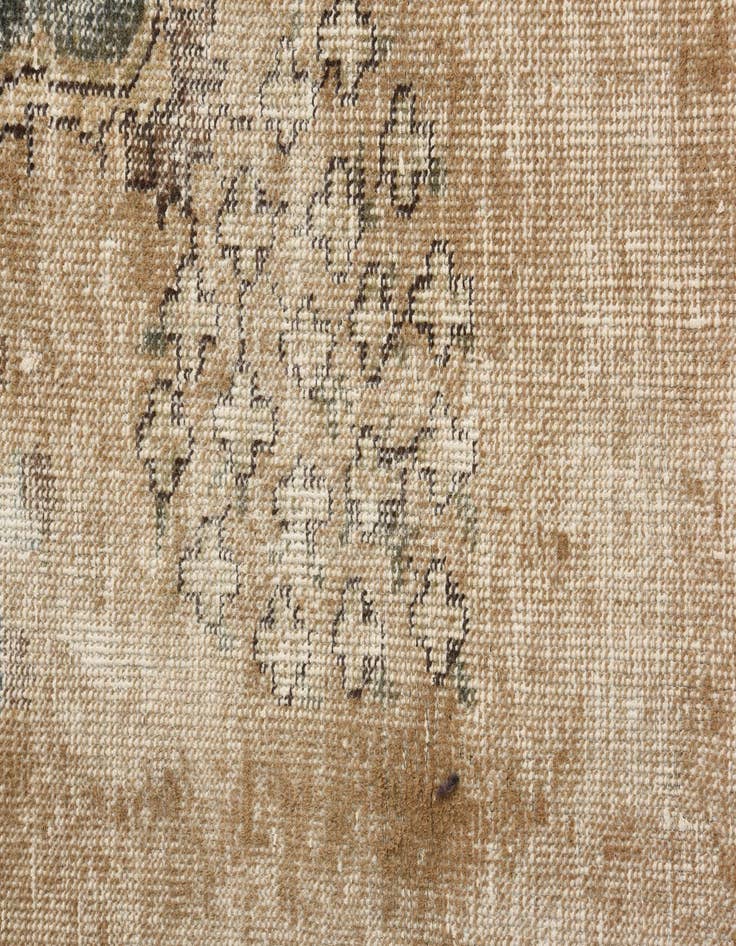 Detail image of 5' 9 x 9' 7  Hand Knotted Ultra Vintage Persian Wool Rug