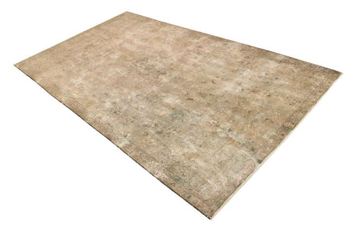 5' 5 x 9' 5 Hand Knotted Ultra Vintage Persian Wool Rug