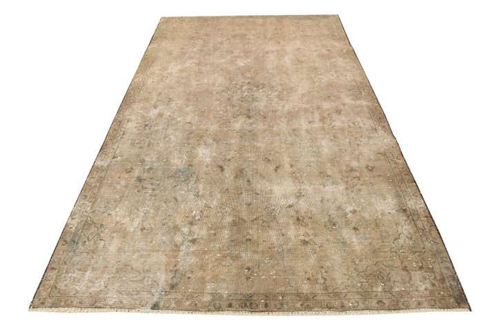 5' 5 x 9' 5 Hand Knotted Ultra Vintage Persian Wool Rug
