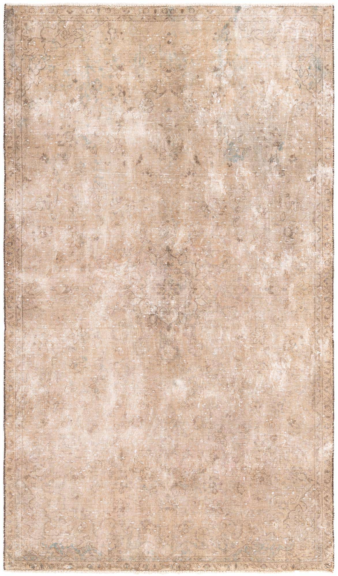 5' 5 x 9' 5 Hand Knotted Ultra Vintage Persian Wool Rug