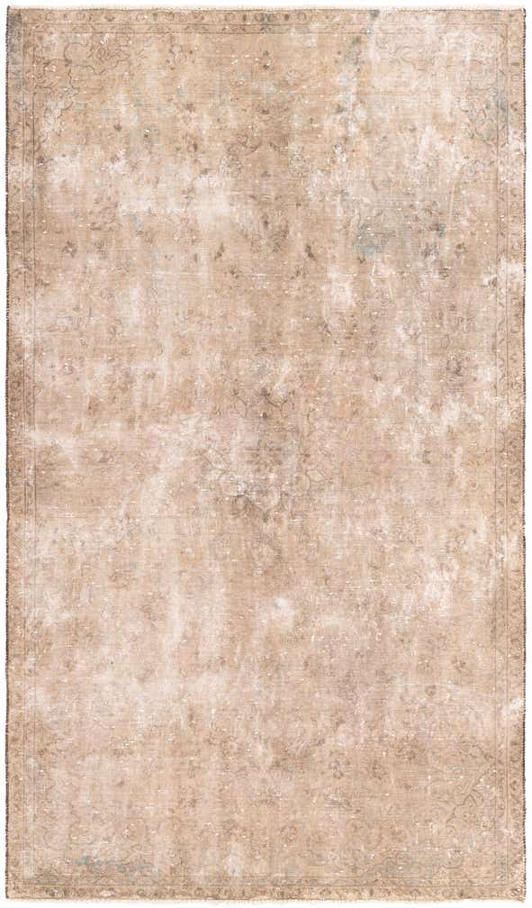 5' 5 x 9' 5 Hand Knotted Ultra Vintage Persian Wool Rug