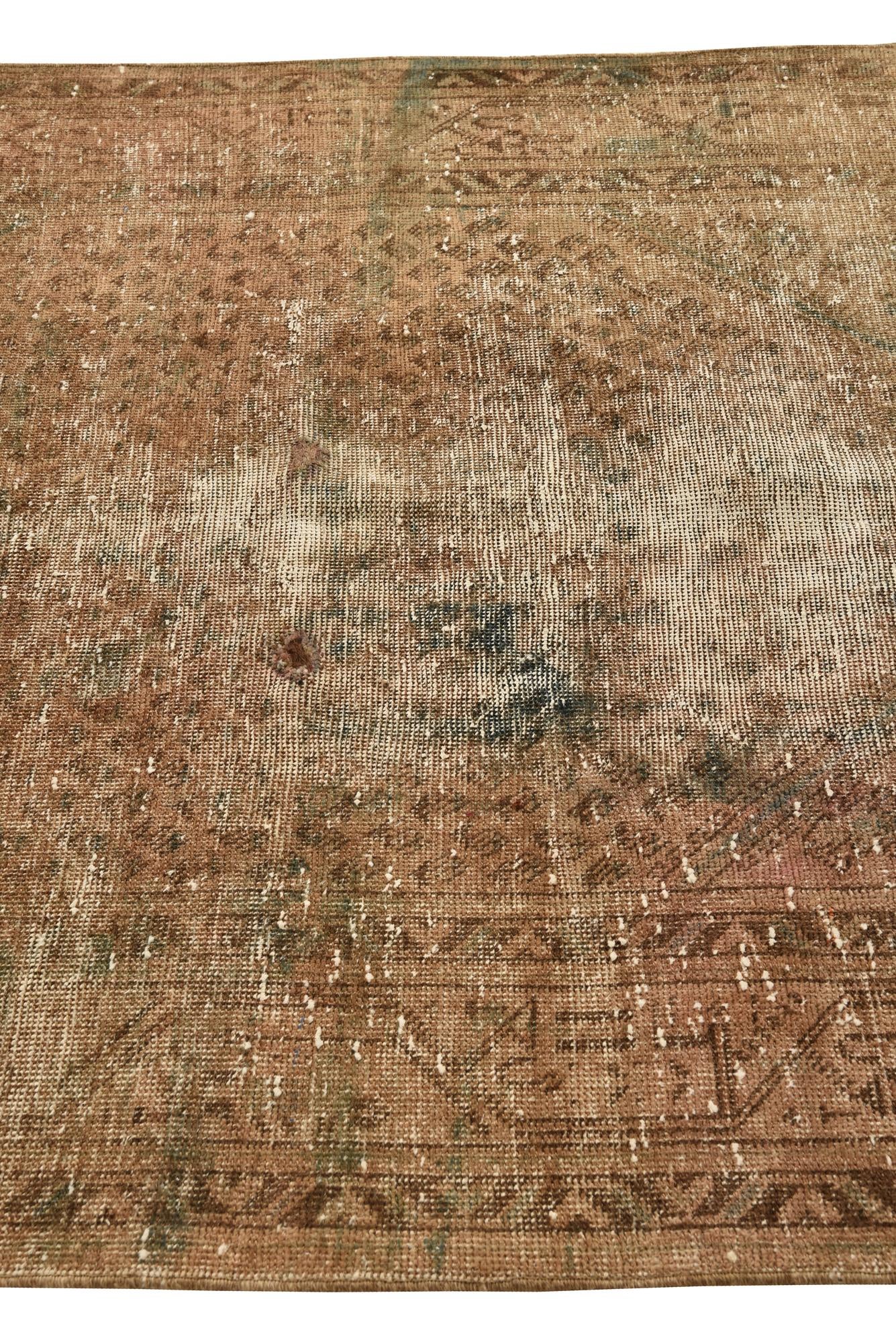 4' 3 x 6' 7 Hand Knotted Ultra Vintage Persian Wool Rug